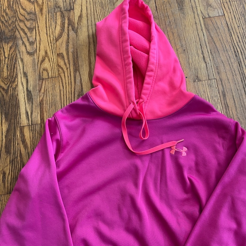 Under Armour Fuchsia and Purple Fleece Hoodie